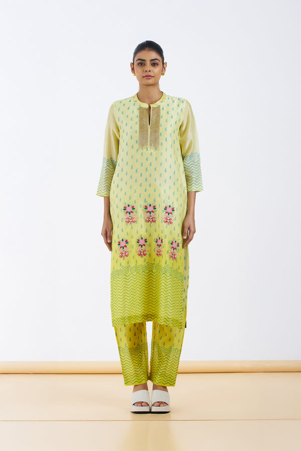 Yellow Kurta Set.