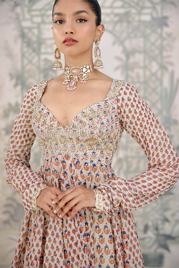 Birch White Sharara Set.