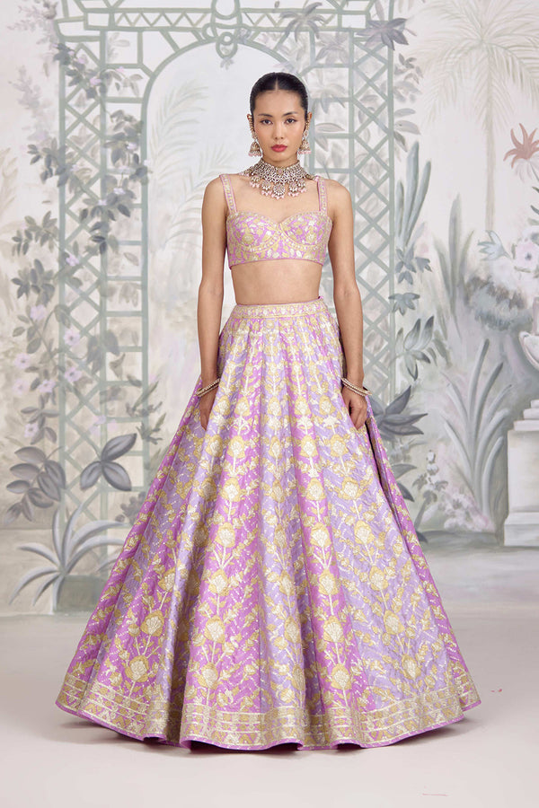Lavender Frost Lehenga Set.