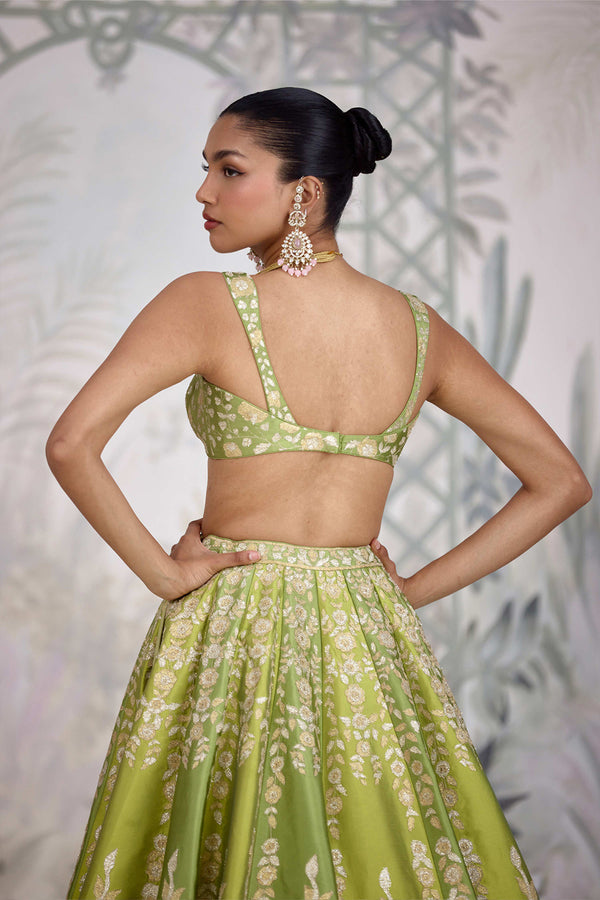 Green Lehenga Set.