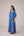 Blue striped cotton ensemble with open front overlay
