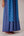 Blue striped cotton ensemble with open front overlay