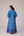 Blue striped cotton ensemble with open front overlay
