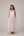 Blush and pastel blue striped dress