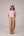 Striped puff sleeved blouse with high waisted barrel pants in cotton linen