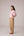 Striped puff sleeved blouse with high waisted barrel pants in cotton linen