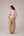 Striped puff sleeved blouse with high waisted barrel pants in cotton linen