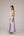 Wrapped jacket with quilted striped corset top paired with cotton polpin skirt
