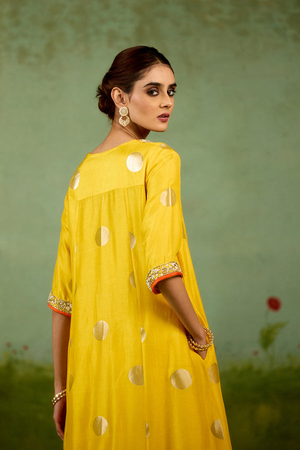 Vibrant Yellow Kurta Dupatta Set