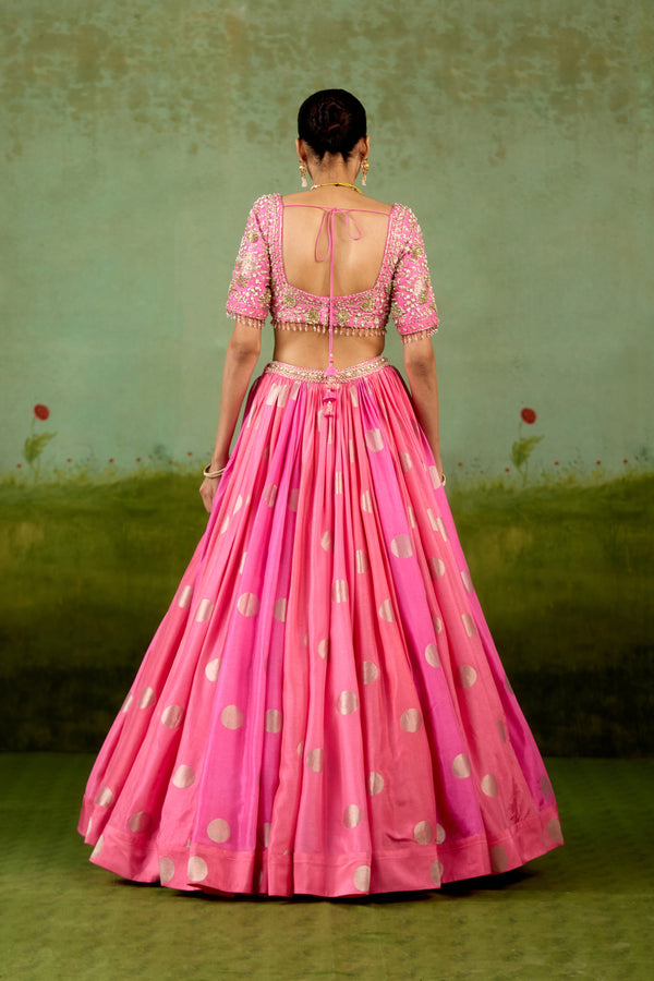 Candy pink Lehenga Set