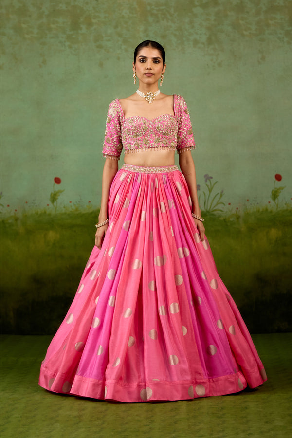 Candy pink Lehenga Set