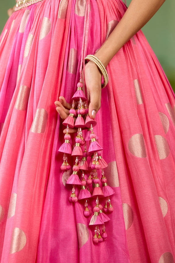 Candy pink Lehenga Set