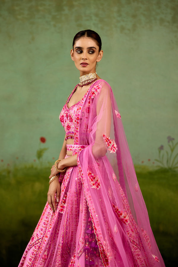 Lavender Pink Lehenga Set