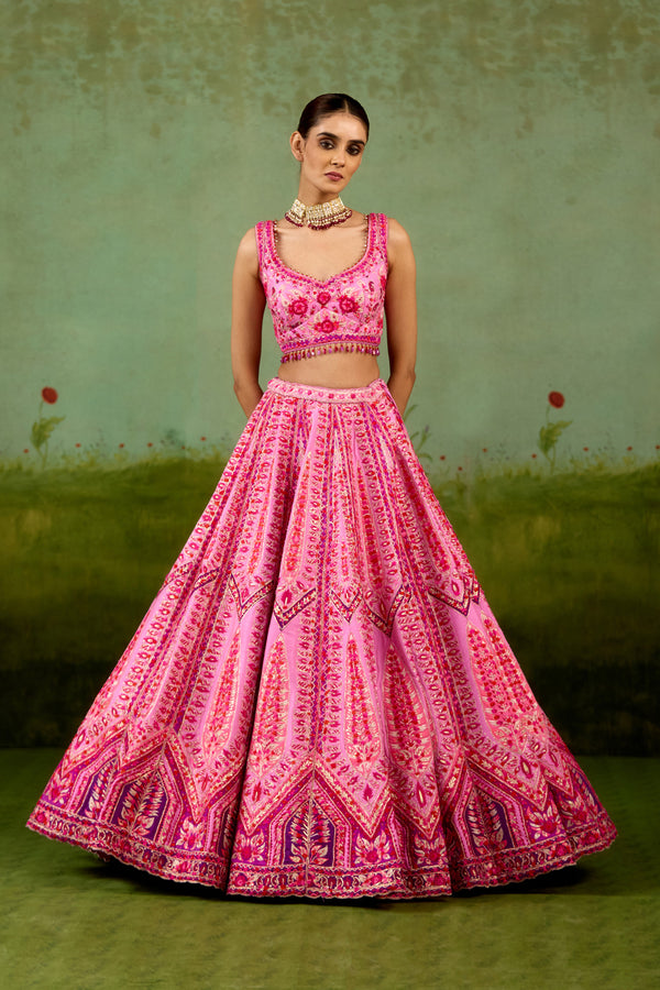 Lavender Pink Lehenga Set