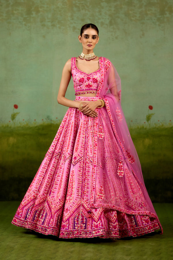 Lavender Pink Lehenga Set