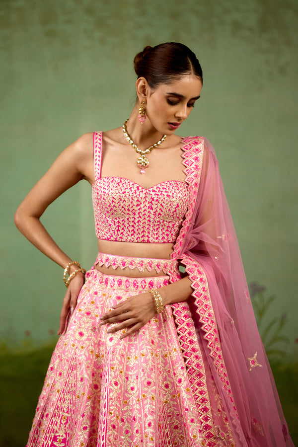 Pink Lehenga Set