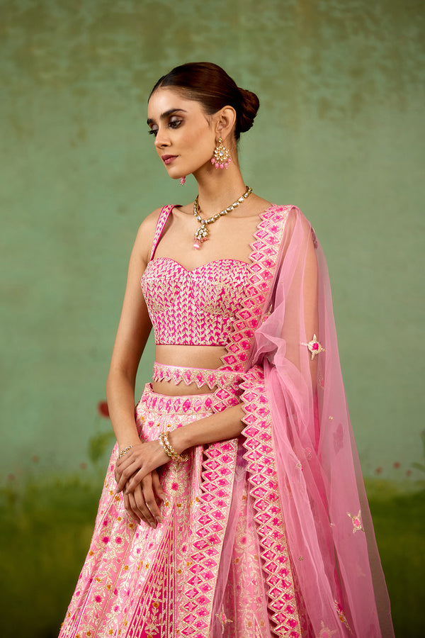 Pink Lehenga Set