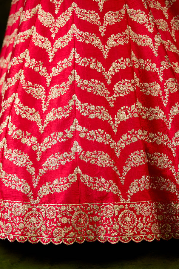 Red Lehenga Set