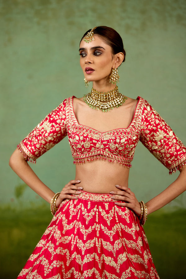 Red Lehenga Set