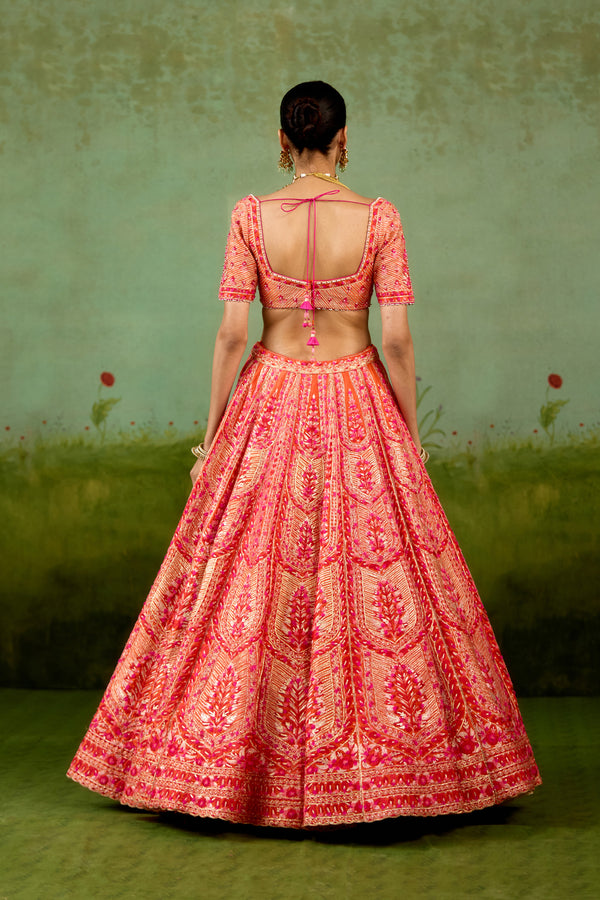 Sun Orange Lehenga Set