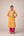 Mustard yellow gota thread embroidered kurta pants set