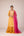 Mustard yellow gota thread embroidered kurta skirt set
