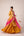 Mustard yellow gota thread embroidered kurta skirt set