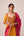 Mustard yellow dori embroidered anarkali set