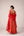 Rust orange dori embroidered anarkali set