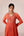 Rust orange dori embroidered anarkali set