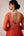 Rust orange dori embroidered anarkali set