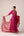 Grape wine pink dori embroidered anarkali set