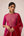 Grape wine pink dori embroidered anarkali set