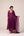 Purple wine dori embroidered angrakha pants set