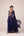 Navy blue dori embroidered anarkali set