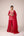 Ribbon red thread embroidered kurta sharara set