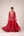 Ribbon red thread embroidered kurta sharara set