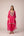 Pink thread embroidered kurta dhoti set