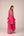 Pink thread embroidered kurta dhoti set