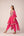 Pink thread embroidered kurta dhoti set