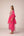 Pink thread embroidered kurta dhoti set