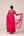 Pink dori embroidered anarkali set
