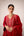 Maroon thread embroidered kurta set