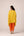 Orange yellow embroidered kaftan dhoti set