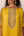 Orange yellow embroidered kaftan dhoti set