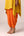 Orange yellow embroidered kaftan dhoti set