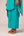 Emerald blue printed and embroidered kaftan set
