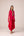 Pink red embroidered kaftan pant set