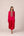 Pink red embroidered kaftan pant set