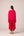 Pink red embroidered kaftan pant set